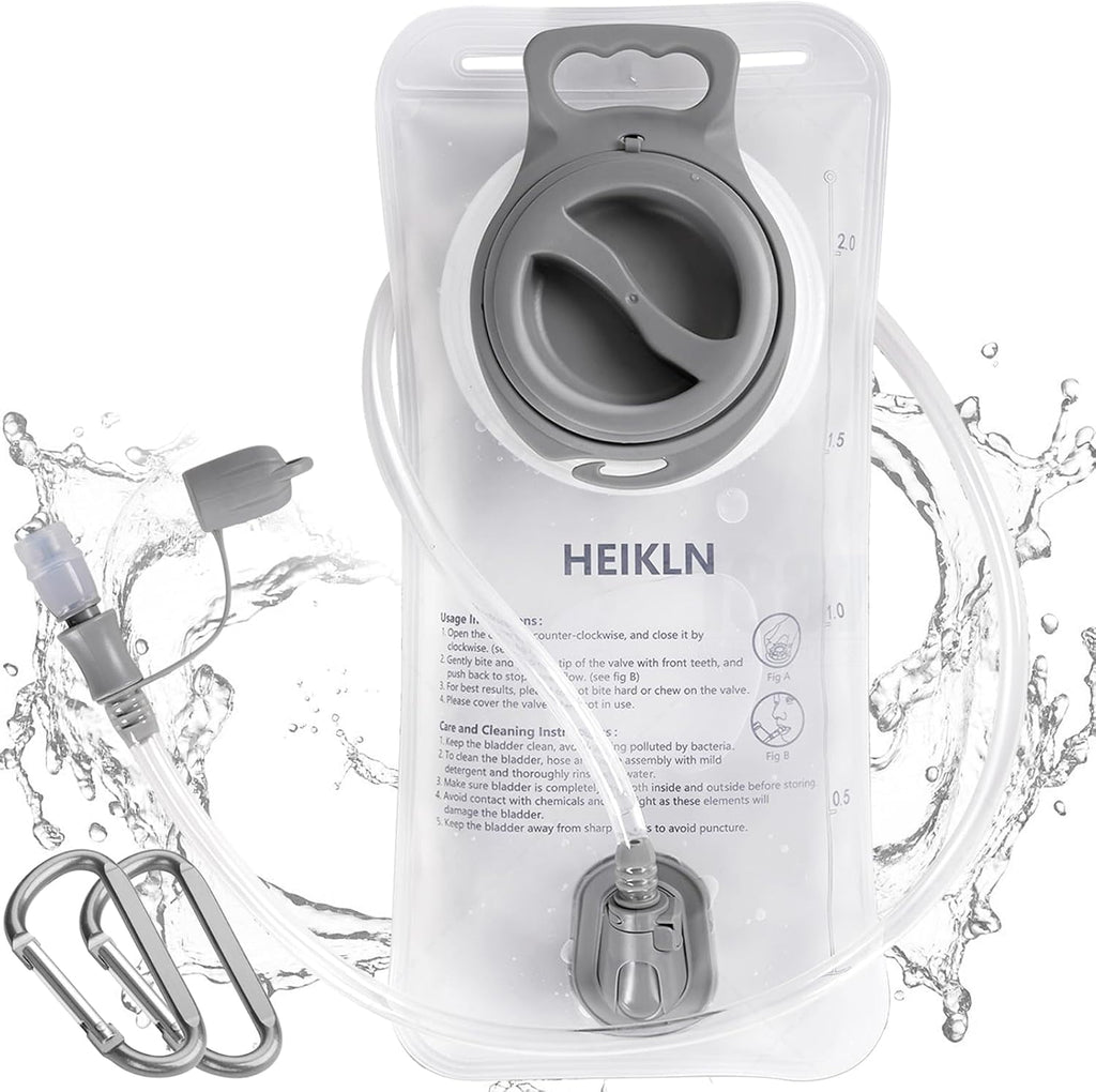 Hydration Bladder 2L-3L,Leak Proof Water Reservoir, BPA Free Military Water Storage Bladder Bag Hydration Pack Replacement Easy Clean for Bicycling Hiking Camping Hunting Running