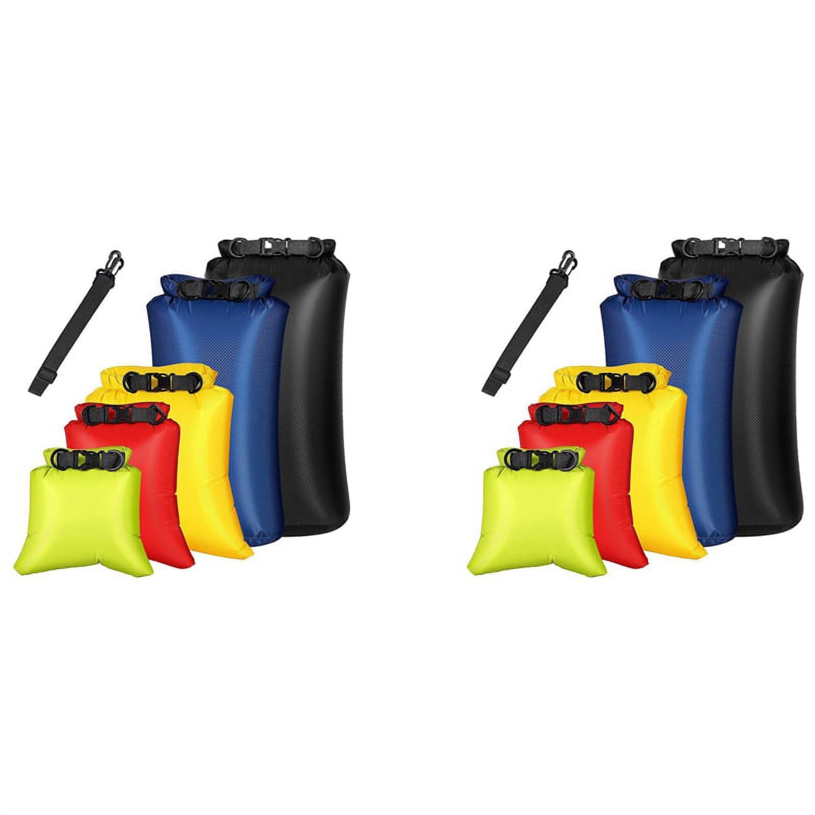 12Pcs Waterproof Dry Bag Set for Kayaking Boating,Drybag Outdoor Storage Bags for Canoeing Camping Swimming,Random