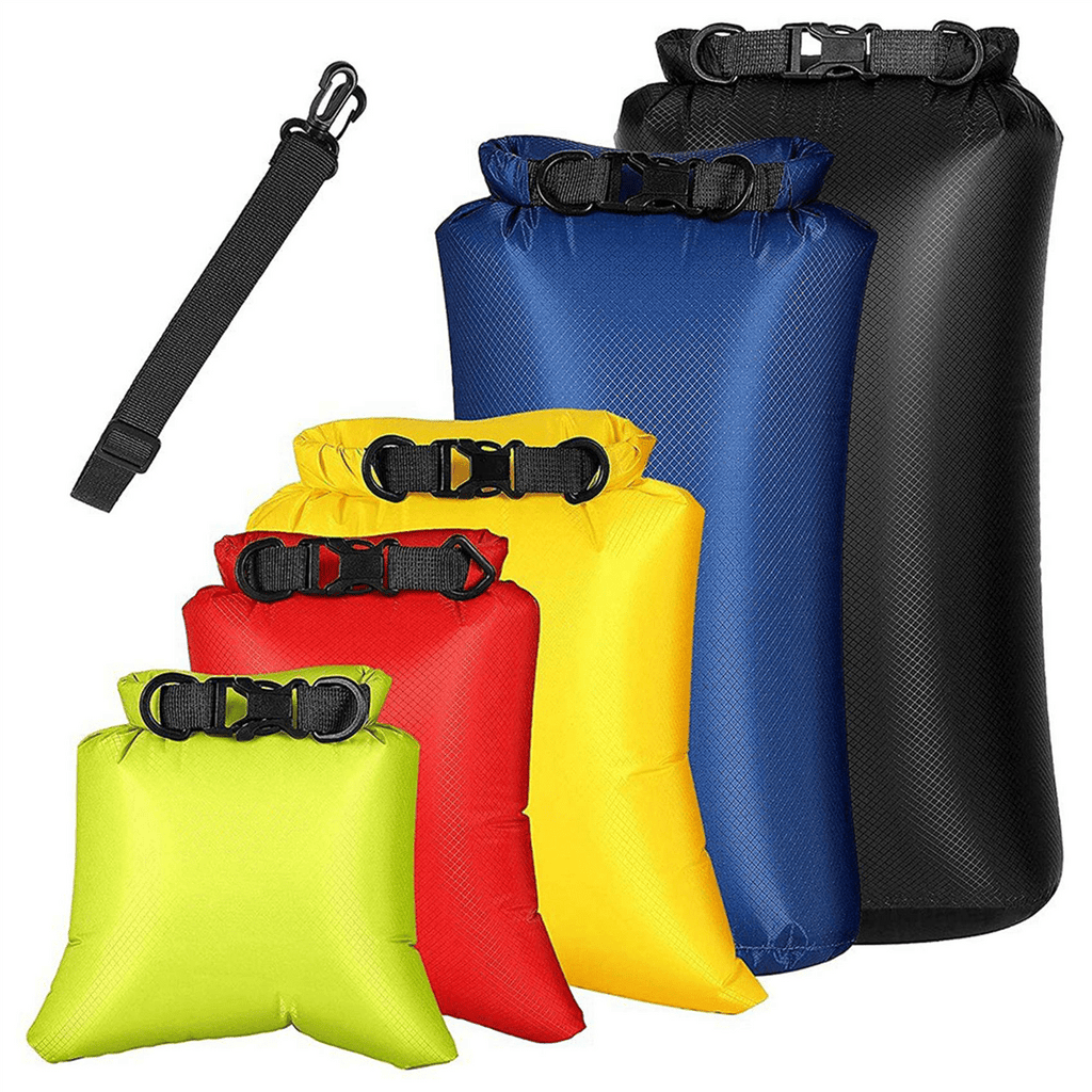 12Pcs Waterproof Dry Bag Set for Kayaking Boating,Drybag Outdoor Storage Bags for Canoeing Camping Swimming,Random
